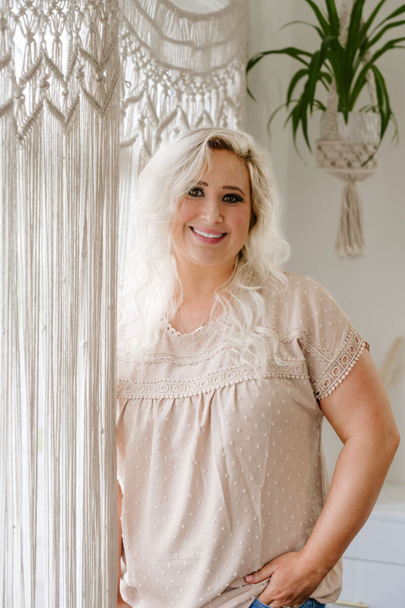 Michelle F, hair stylist and extensionist at Studio M Beauty Co.